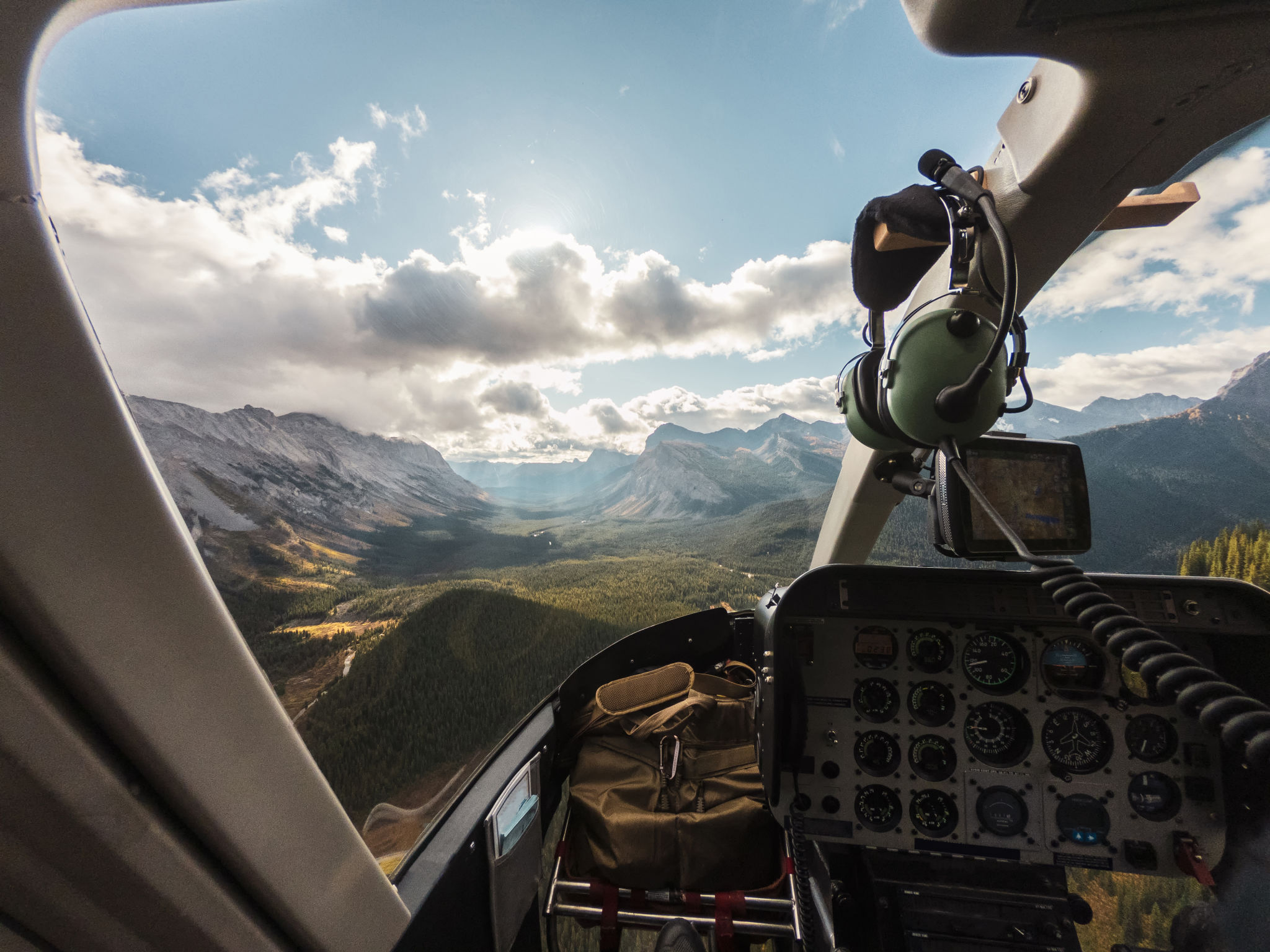 scenic view from helicopter