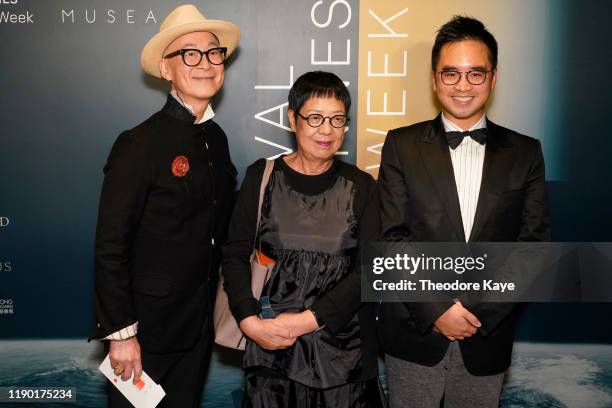 Yonfan, Ann Hsu, and Adrian Cheng arrive at the opening ceremony of Festival de Cannes Film Week in Asia at K11 Musea on November 12, 2019 in Hong...