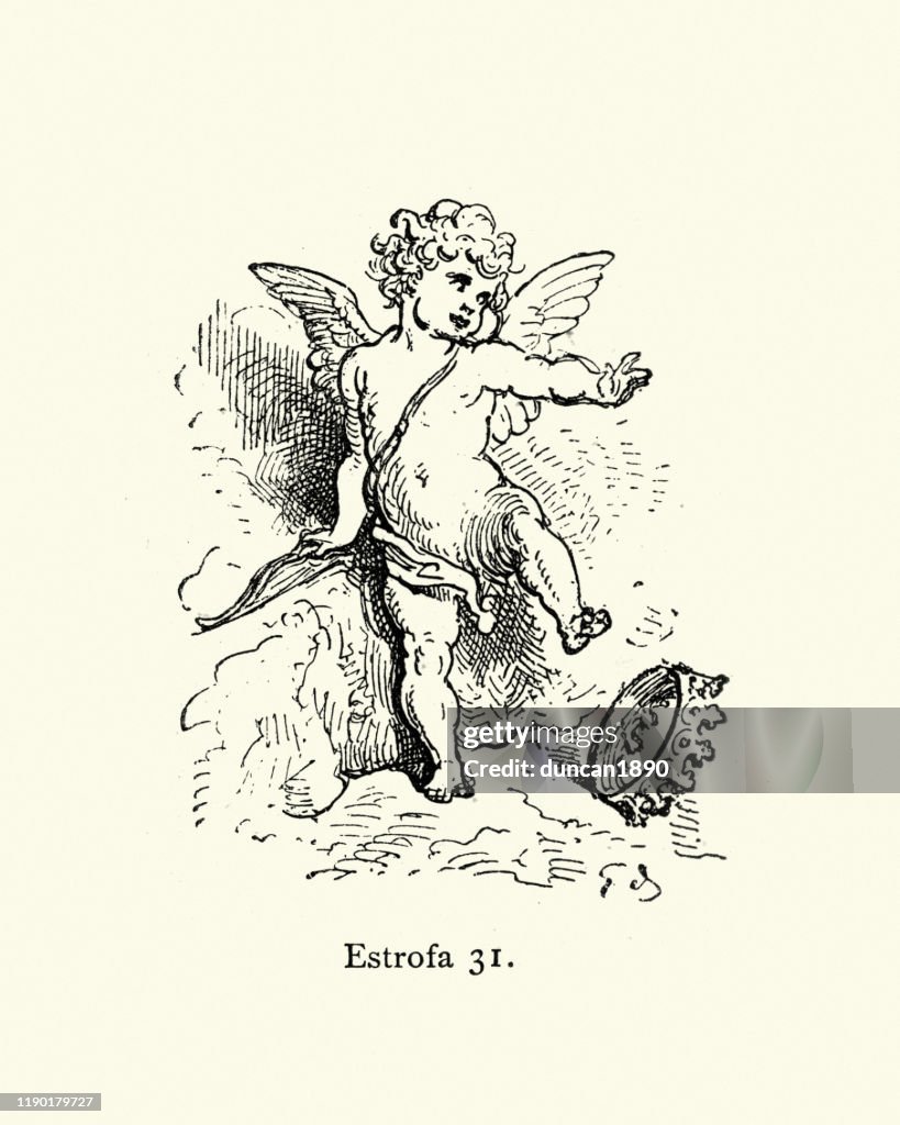 Cupid drops the crown. Orlando Furioso
