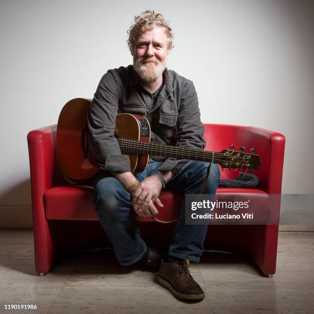 Irish musician Glen Hansard, portrait backstage at the Auditorium Parco della Musica, Rome, Italy, 12th November 2019.