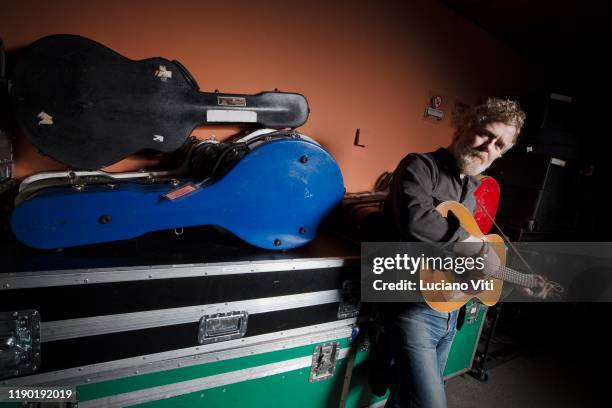 Irish musician Glen Hansard, portrait backstage at the Auditorium Parco della Musica, Rome, Italy, 12th November 2019.