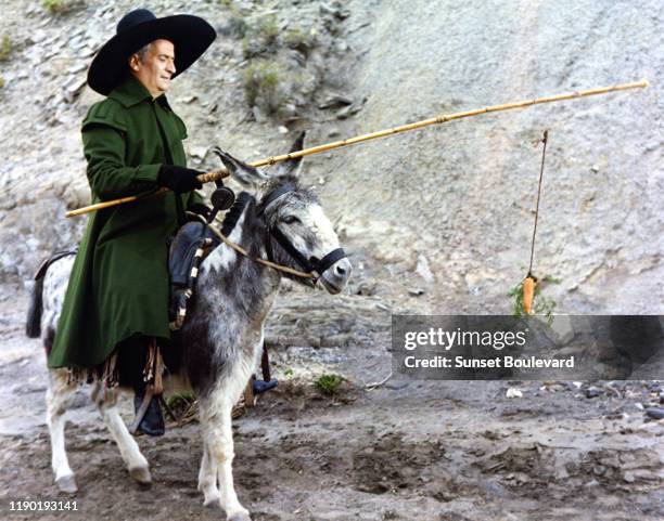 Acteur français Louis de Funes sur le tournage du film "La folie des grandeurs".