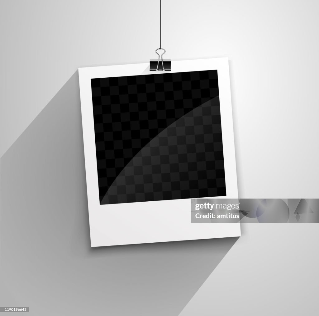 Hanging polaroid