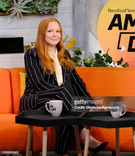 Lauren Ambrose attends BuzzFeed's "AM To DM"on November 26, 2019 in New York City.