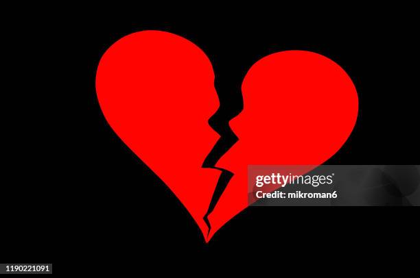 broken heart - broken heart stock pictures, royalty-free photos & images