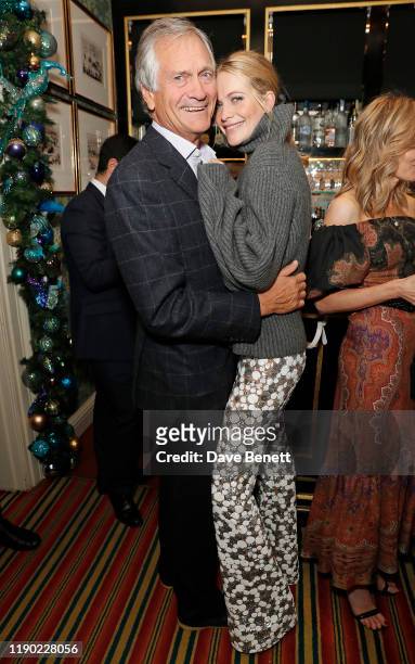 Charles Delevingne and Poppy Delevingne attend the London launch of 'Alice Naylor-Leyland' at Mark's Club on November 26, 2019 in London, England.