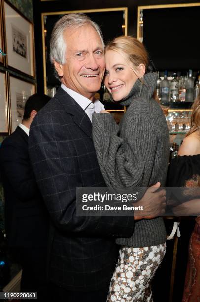 Charles Delevingne and Poppy Delevingne attend the London launch of 'Alice Naylor-Leyland' at Mark's Club on November 26, 2019 in London, England.