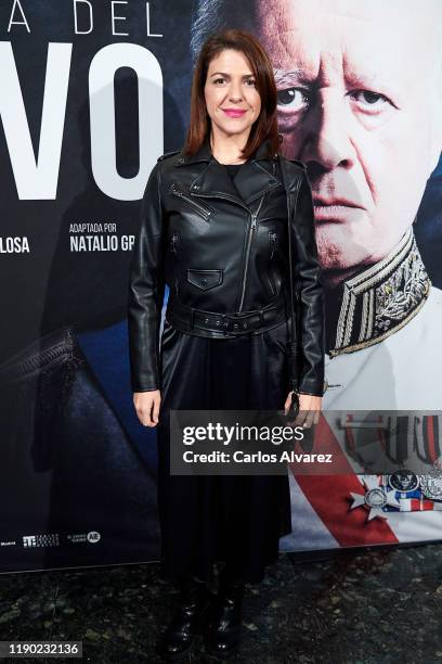 Actress Mamen Camacho attends 'La Fiesta del Chivo' theatre play premiere at Infanta Isabel Theater on November 26, 2019 in Madrid, Spain.