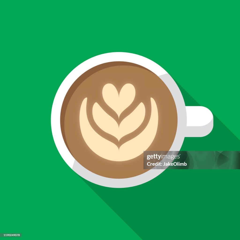 Latte icon plat