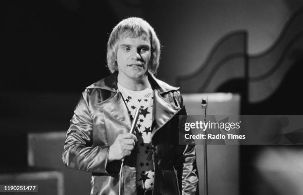 Comedian Freddie Starr performing on the BBC television special 'The Freddie Starr Show', January 27th 1976.