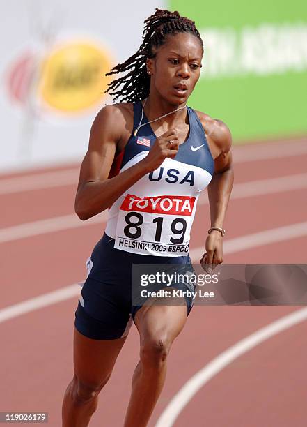 Sanya Richards of the United States won first-round heat of women's 400 meters in 51.00 in the IAAF World Championships in Athletics at Olympic...