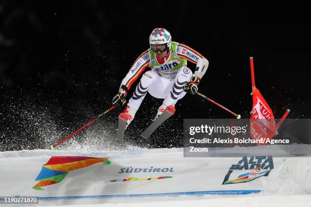 Stefan Luitz of Germany competes during the Audi FIS Alpine Ski World Cup Men's Parallel Giant Slalom on December 23, 2019 in Alta Badia Italy.