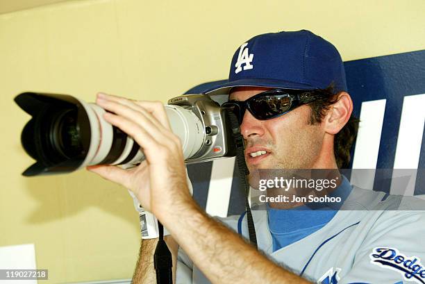 Los Angeles Dodgers' Shawn Green prior to game during the game between the San Diego Padres and the Los Angeles Dodgers at Petco Park in San Diego,...