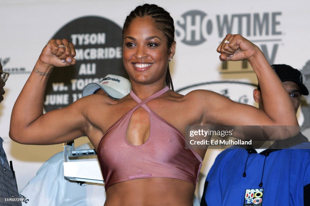 WBC, WIBA Super Middleweight Championship Weigh-In - Laila Ali vs Erin Toughill - June 10, 2005