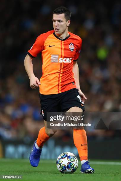 Yevhen Konoplyanka of Shakhtar Donetsk during the UEFA Champions League group C match between Manchester City and Shakhtar Donetsk at Etihad Stadium...