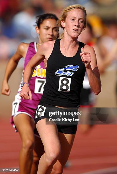 Shelby Buckley of Corona del Mar placed second in girls' 1,600-meter heat in 4:52.55 in the CIF State Track & Field Championships at Hughes Stadium...