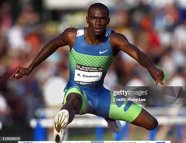 Kerron Clement won the 400-meter hurdles in 47.38 in the USA Track & Field Championships at IUPUI's Michael A. Carroll Track & Soccer Stadium in...