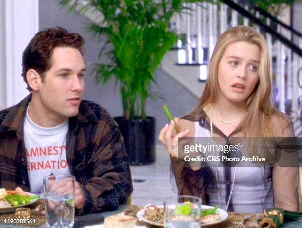 The movie "Clueless", written and directed by Amy Heckerling. Seen here from left, Paul Rudd and Alicia Silverstone . Theatrical wide release,...