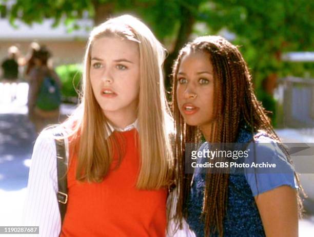 The movie "Clueless", written and directed by Amy Heckerling. Seen here from left, Alicia Silverstone and Stacey Dash . Theatrical wide release,...