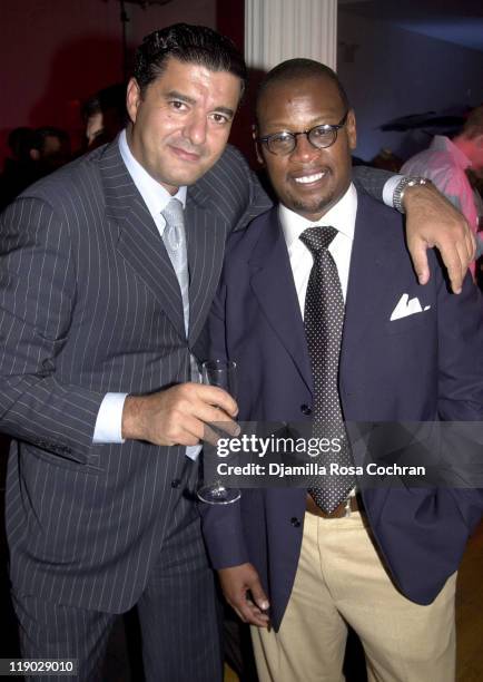 Jacob Arabo and Andre Harrell during Sean "P. Diddy" Combs Runs the City Pre-Marathon Dinner at Metropolitan Pavilion in New York City, New York,...