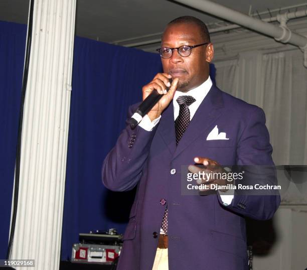 Andre Harrell during Sean "P. Diddy" Combs Runs the City Pre-Marathon Dinner at Metropolitan Pavilion in New York City, New York, United States.