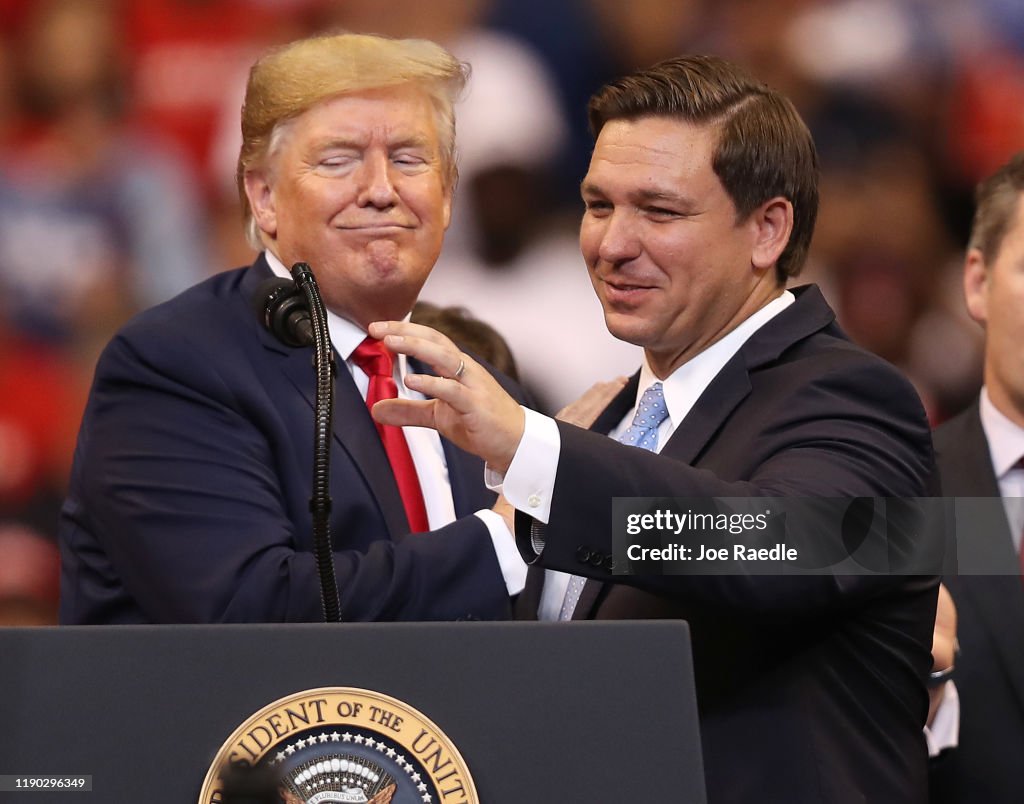 Donald Trump Holds A "Welcome Home" Rally In South Florida