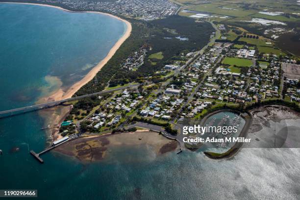 newhaven from the air - phillip island stock pictures, royalty-free photos & images