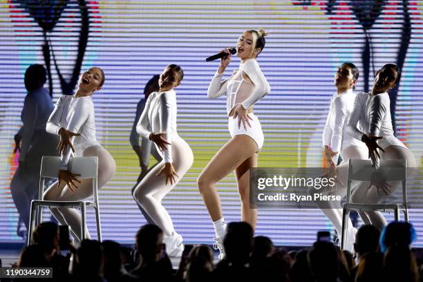 Dua Lipa performs during the 33rd Annual ARIA Awards 2019 at The Star on November 27, 2019 in Sydney, Australia.