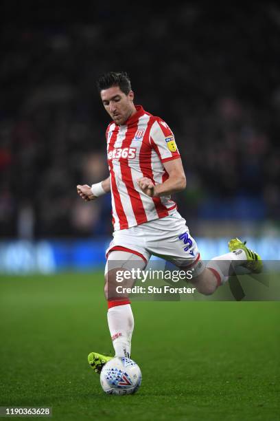 Stephen Ward of Stoke in action during the Sky Bet Championship match between Cardiff City and Stoke City at Cardiff City Stadium on November 26,...