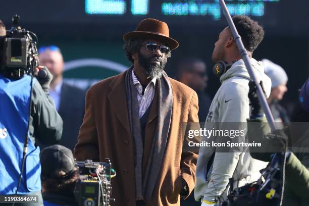 Hall of Fame player Ed Reed prior to the National Football League game between the New York Jets and the Pittsburgh Steelers on December 22, 2019 at...