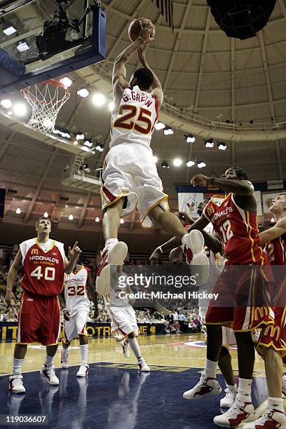 Gerald Green of Houston, TX plays in the McDonalds All American High School Basketball game at the Joyce Center in South Bend, IN on March 30, 2005.