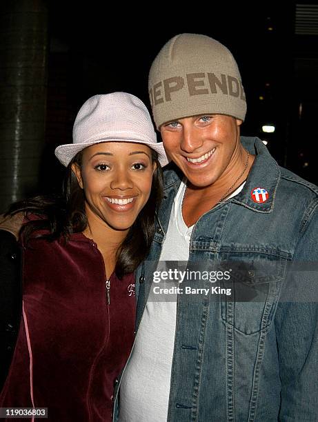 Chrystee Pharris and Greg Siff during Hollywood Knights Charity Basketball Game-Glendale at Glendale High School in Glendale, CA., United States.