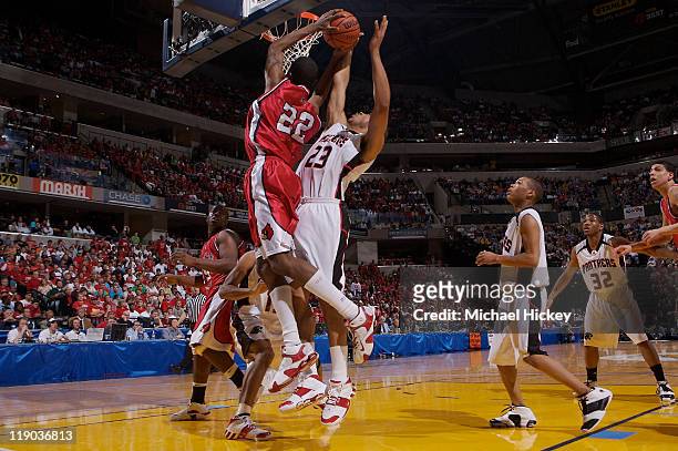 No. 2 rated high school player in the country Eric Gordon of North Central High School Indianapolis plays in the Indiana High School 4A state...
