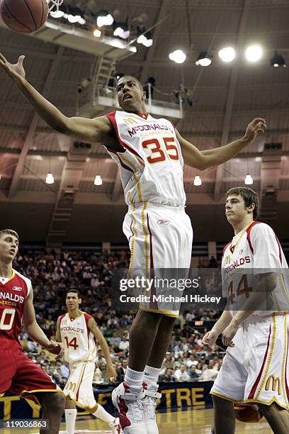 Richard Hendrix of Athens, AL plays in the McDonalds All American High School Basketball game at the Joyce Center in South Bend, IN on March 30, 2005.