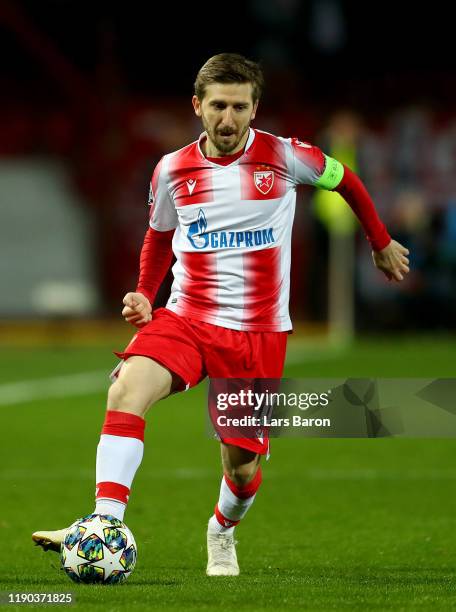 Marko Marin of Crvena Zvezda runs with the ball during the UEFA Champions League group B match between Crvena Zvezda and Bayern Muenchen at Rajko...