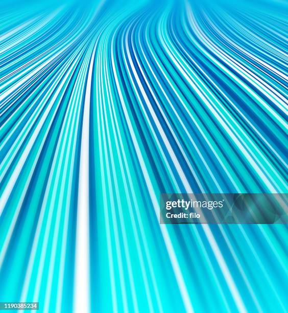 ocean waves abstract flow lines background - vanishing point stock illustrations