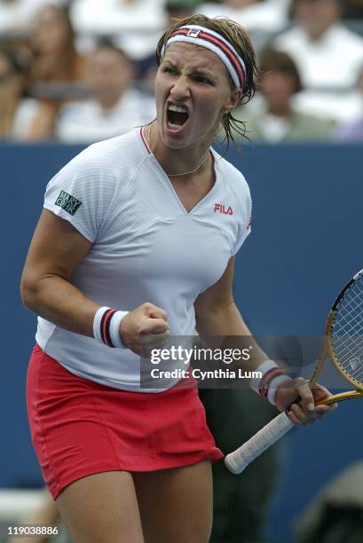 Svetlana Kuznetsova during a first round match against Sandra Kloesel at the 2006 US Open at the USTA National Tennis Center in Flushing Queens, NY...