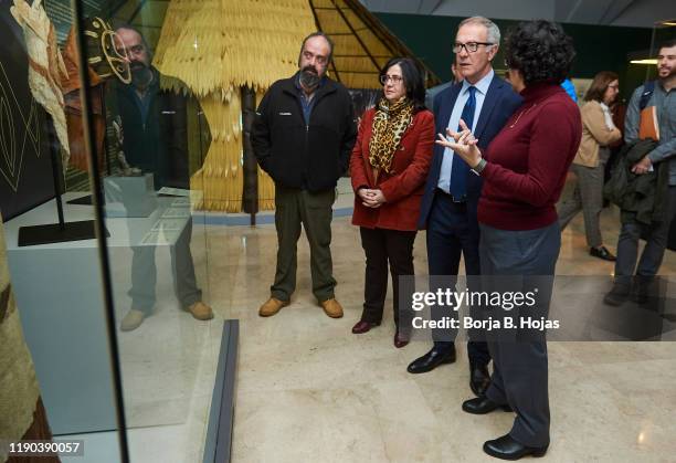 Rodrigo de la Quadra-Salcedo and Culture and Sports Minister Jose Guirao during presentation of 'Miguel de la Quadra-Salcedo. Una Vida de Aventura'...