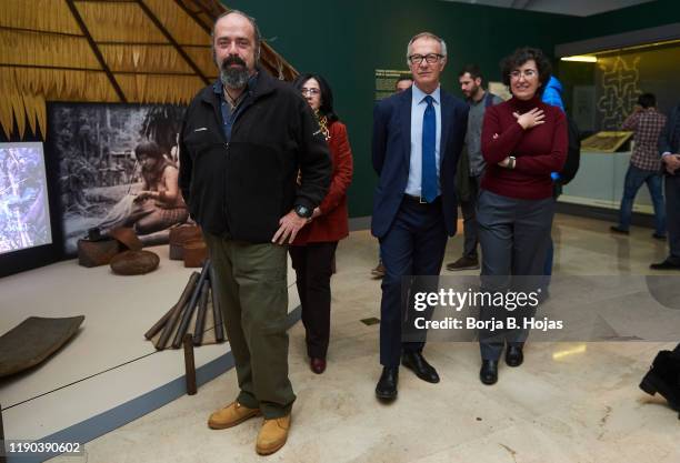 Rodrigo de la Quadra-Salcedo and Culture and Sports Minister Jose Guirao during presentation of 'Miguel de la Quadra-Salcedo. Una Vida de Aventura'...