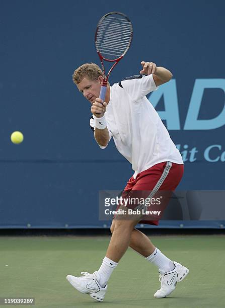 Sacramento Capitals' Mark Knowles during World Team Tennis action between the Sacramento Capitals and the Houston Wranglers, July 13, 2006 at...