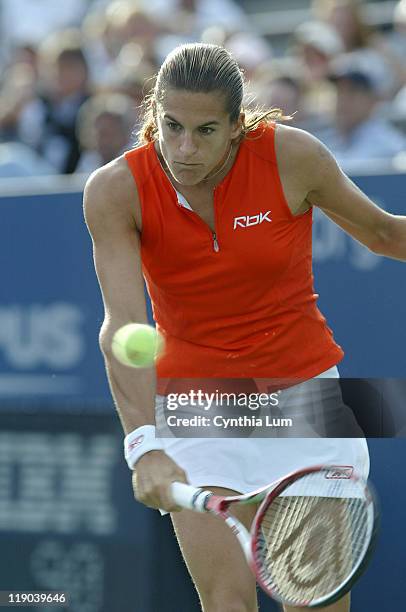 Amelie Mauresmo during a second round match against Meghann Shaughnessy at the 2006 US Open at the USTA National Tennis Center in Flushing Queens, NY...