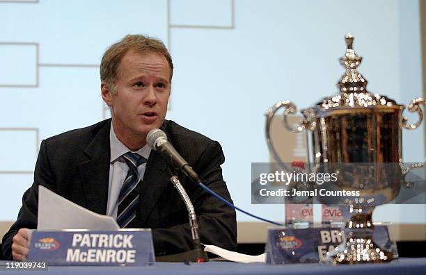 Patrick McEnroe during 2005 US Open - Draw Press Conference - August 24, 2005 at The United Nations in New York City, New York, United States.