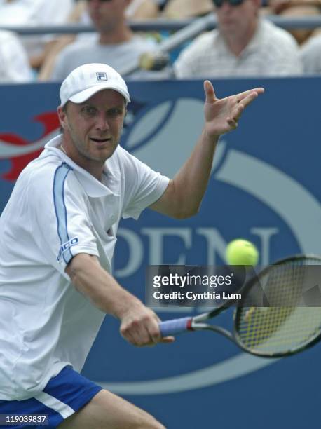 Karol Kucera during his match against Mark Philippoussis in the first round of the 2005 US Open at the USTA National Tennis Center in Flushing, New...