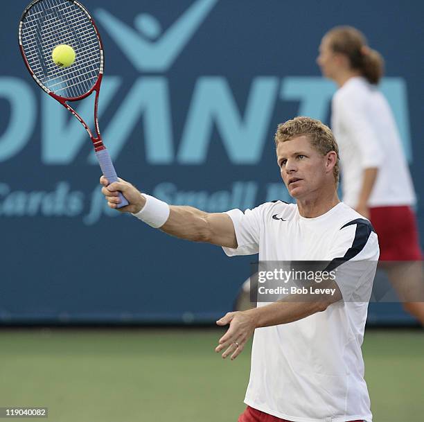 Sacramento Capitals' Mark Knowles during World Team Tennis action between the Sacramento Capitals and the Houston Wranglers, July 13, 2006 at...