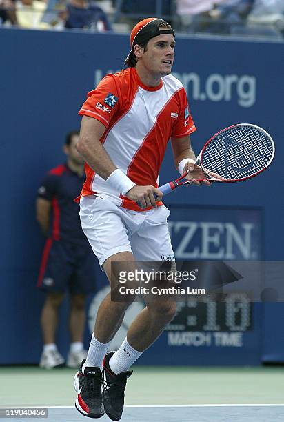 Tommy Haas during his fourth round match against Marat Safin at the 2006 US Open at the USTA Billie Jean King National Tennis Center in Flushing...
