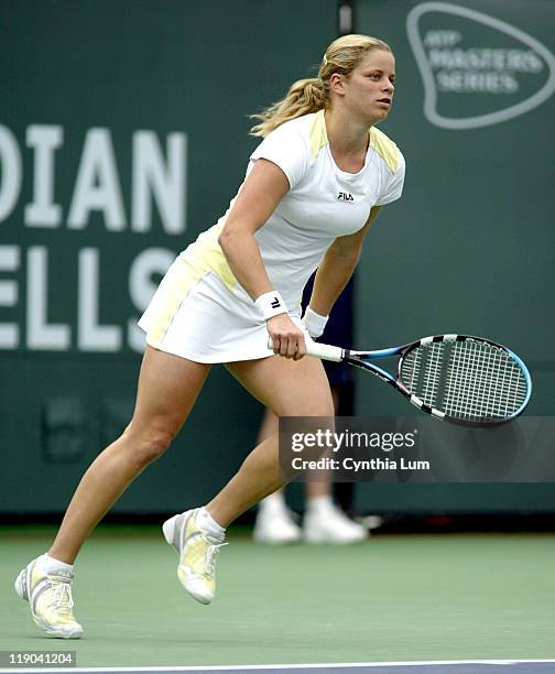 Kim Clijsters through to final, defeating Elena Dementiave 6-4, 6-2 in their semi-final match at the Pacific Life Open, Indian Wells.