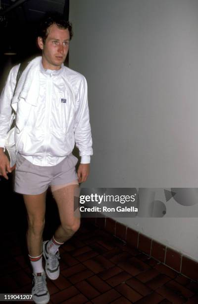 John McEnroe during U.S. Tennis Open - September 7, 1985 at Flushing Meadows Park in Queens, New York, United States.