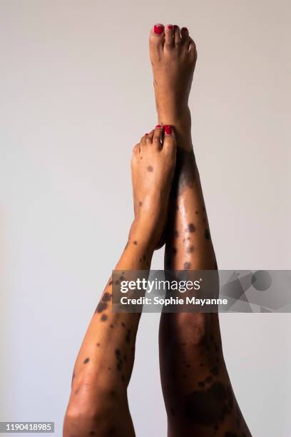 a close up portrait of a woman's legs - showus skin stock pictures, royalty-free photos & images