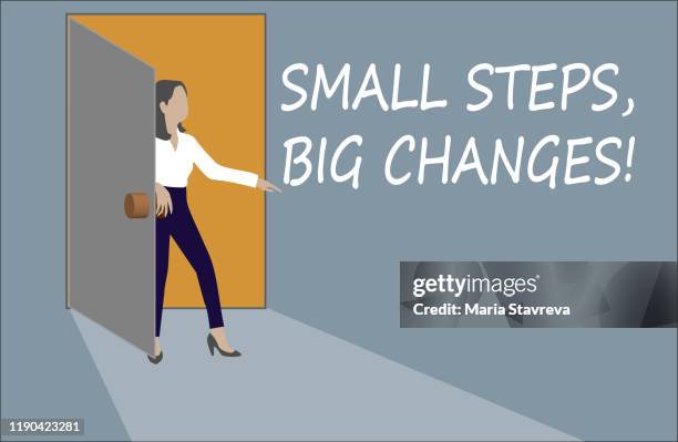 Large Step Change 20 Small Steps Big Change Stock Photos, High-Res Pictures, and Images ...