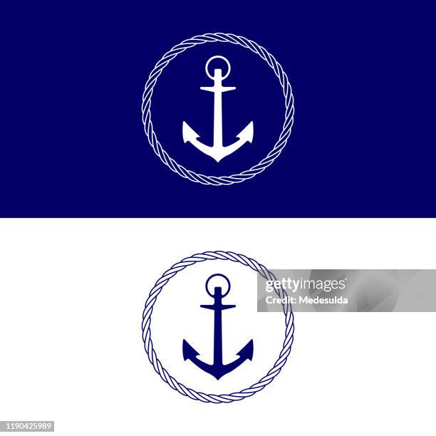 ankerseil - anker stock-grafiken, -clipart, -cartoons und -symbole